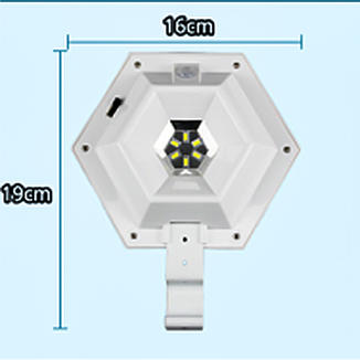 10H 6V/120MA ABS LED Haxegon Solar Wall Lights(Three Model)